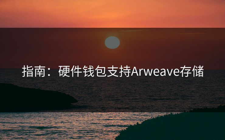 指南：硬件钱包支持Arweave存储